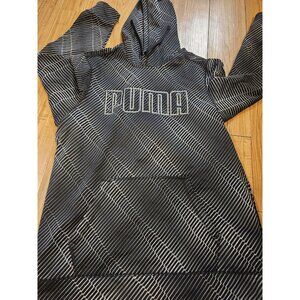 Puma Hoodie Pullover Black and Gray Mens Size XL